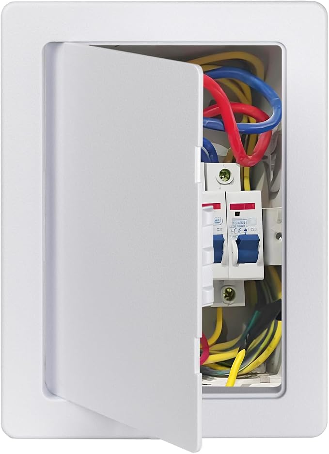 6"x9" Plastic Access Panel, Drywall Ceiling Access Door White by Donext