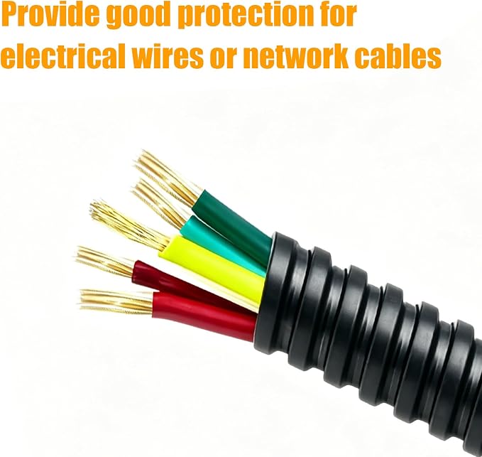 50ft1/2in Flexible Electrical Conduit, PVC-Coated Liquid-Tight, Galvanized - Image 5