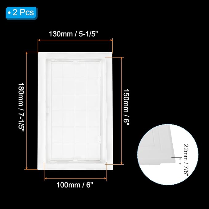 PATIKIL 6x4 inch Removable Hinged Access Panel - Image 2