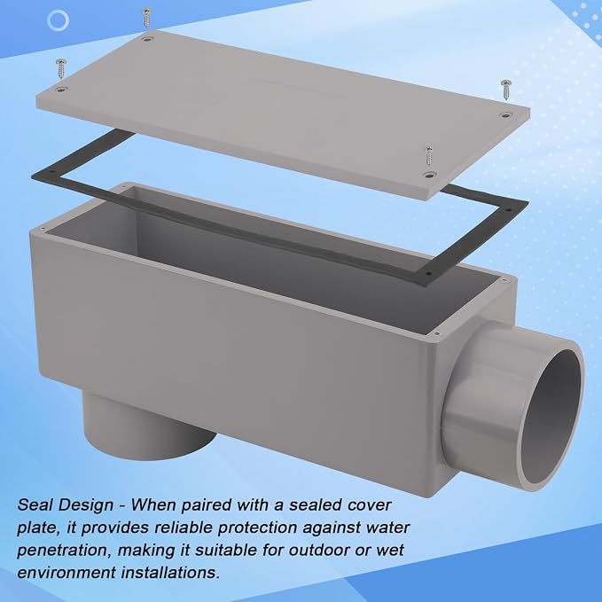 3 Inch Rigid PVC Conduit Body Type LB 3IN PVC Conduit Bodies LB Type - Image 3