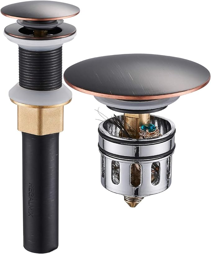 Bathroom Sink Drain, Vessel Sink Pop Up Drain by REGALMIX