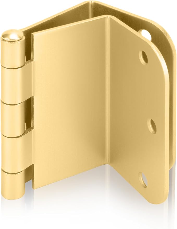 12 Pack Gold Offset Hinges 3.5 Inch Expandable Door Hinges Heavy Duty by Haidms