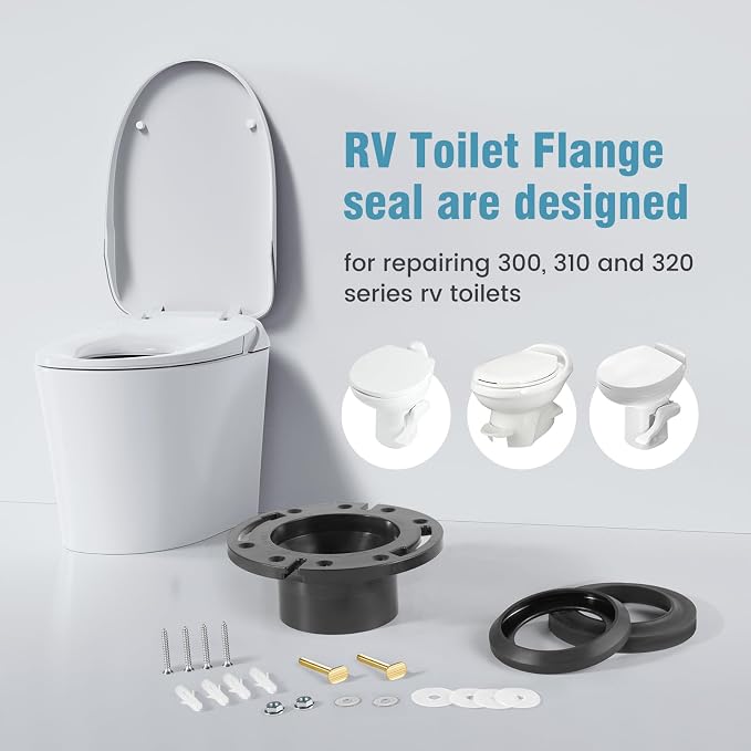 RV Toilet Flange Seal Kit, RV Toilet Seal Replacement Compatible - Image 2