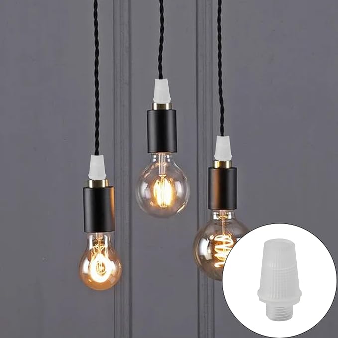 50 Pairs Plastic Pendant Lighting Strain Reliefs, Lamp Light Fixture Replacement - Image 7