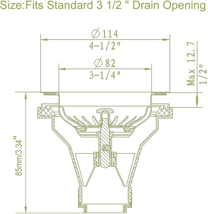 3-1/2'' Kitchen Sink Drain Kit - Image 2
