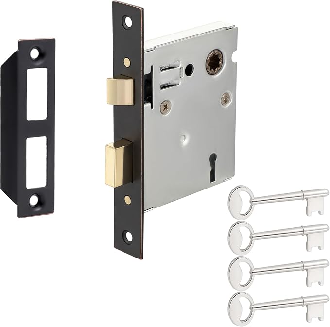 Mortise Lock Latch Replacement Parts, Oil Rubbed Bronze Finish | Includes by Newliplace