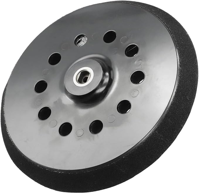 9 Inch 10-Hole Sanding Disc Support Plate, by Unknown