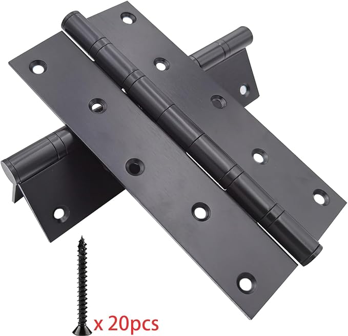 2 Pcs 8 Inch Stainless Steel Ball Bearing Door Hinges - Image 3