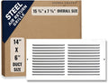 14 x 6 Inch Return Air Vent Cover, Solid Steel HVAC Grille by SierraGrates