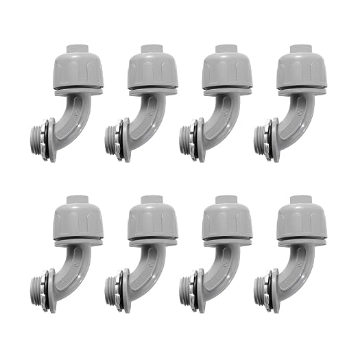 Conduit Connectors, 1/2 Inch, Non-Metallic, by HDHAODA