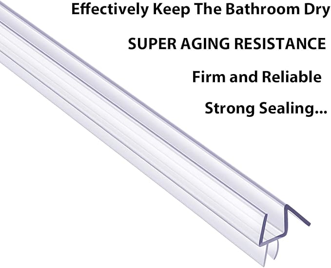 2-Pack Butecare Frameless Shower Door Bottom Seal - Image 6
