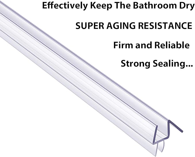 2-Pack Butecare Frameless Shower Door Bottom Seal - Image 6