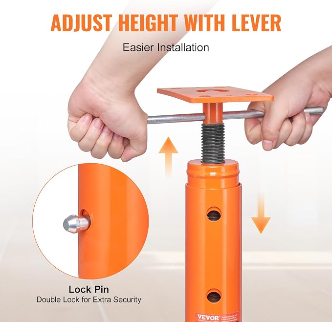 VEVOR House Floor Jack 19"-36" Height Range 18000 lbs Max Load Capacity | - Image 5