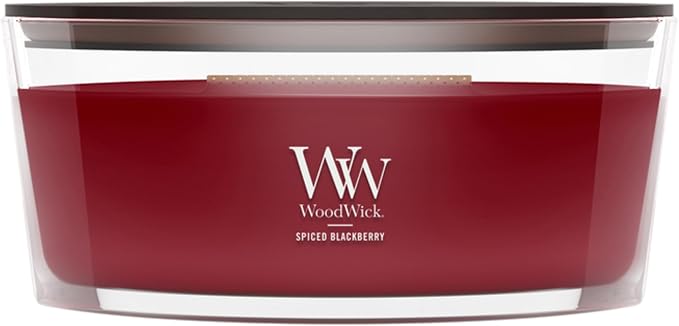 Woodwick Spiced BlackBerry Ellipse Candle by WoodWick