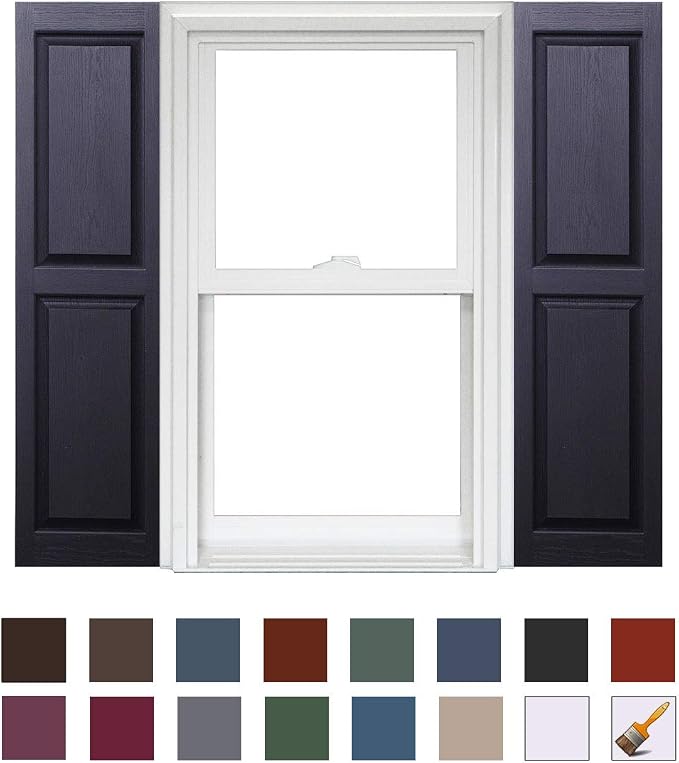 Polaris Homeside Raised Panel Vinyl Shutters 14-1/2in. x 71in. - Image 2