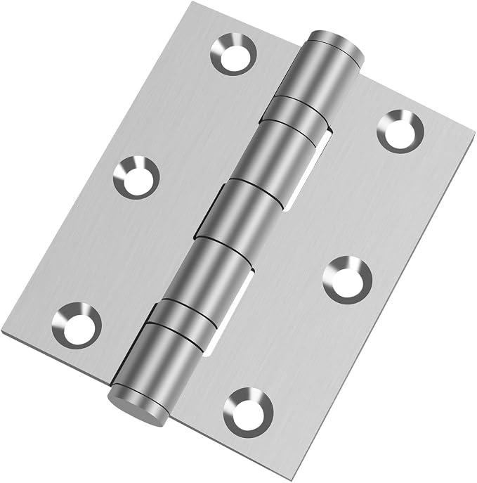 3in x 2.5in 304SS Door Hinges, Square Corners, Non Removable Pin, - Image 5
