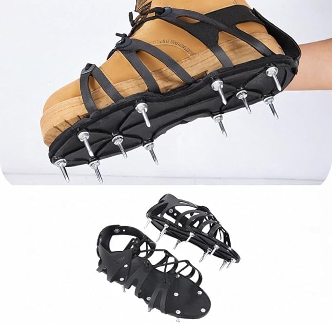 Milageto 2 Pieces Spiked Shoes Self Leveling Safe Walking - Image 4