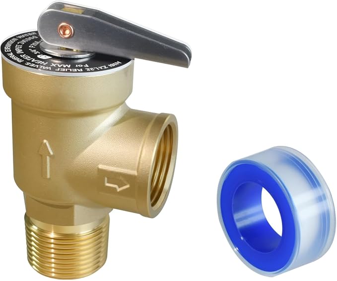 VAV 30 PSI Boiler Relief Valve, 3/4" NPT, Lead-Free Brass, CSA Listed | by VAV