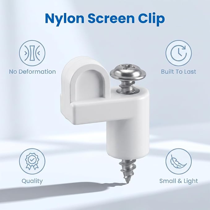 12 Pack Window Screen Clips Offset Storm Retainer - Image 6