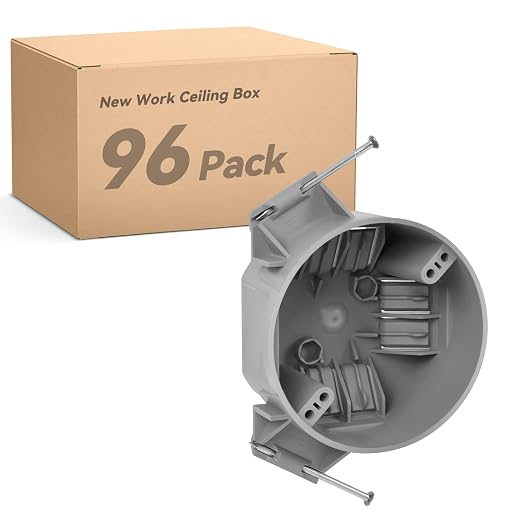 Togalonn 20 Cubic Inch New Work Ceiling Electrical Box, Ceiling Light Box by Togalonn