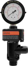 98209800 Includes 98209803 High Flow Air Relief Valve, Pressure Gauge 190058 by Aquatonics