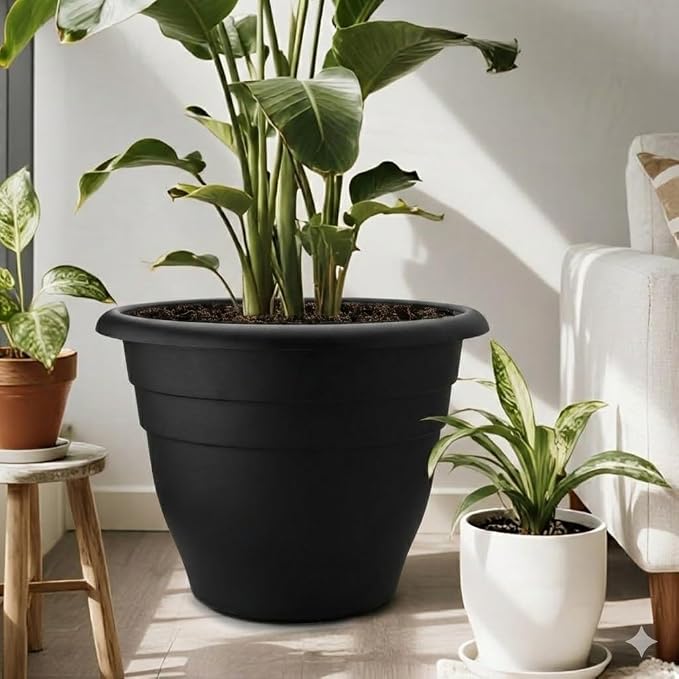 RooTrimmer 6 Pack 20 Inch Large Plant Pots Outdoor, Heavy Duty Plastic Planters - Image 5