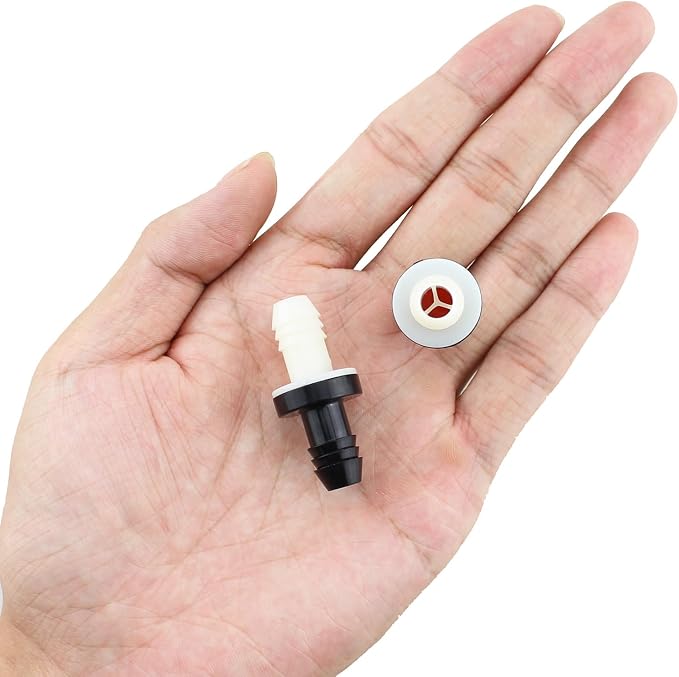 2PCS 3/8 Inch 10mm ABS Plastic Inline Vacuum Barbed Check Valve - Image 3