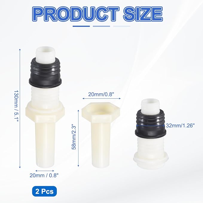 PATIKIL Washing Machine Drain Connector 2 Set - Image 2