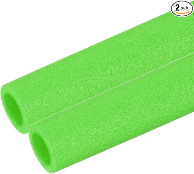 PATIKIL Pipe Insulation Foam Tube Foam Pipe Tubing Covers Green 2Pcs | 1-1/4" by PATIKIL
