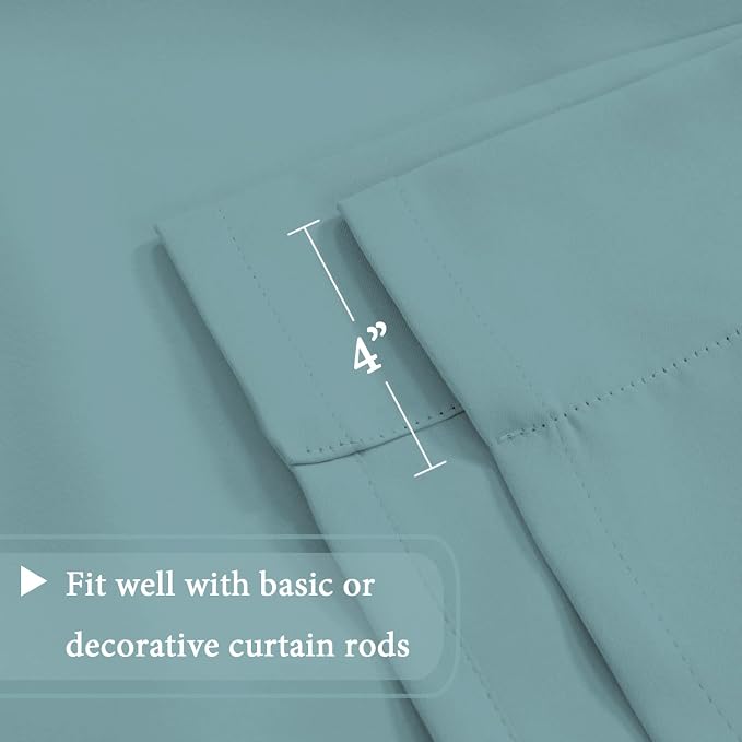H.VERSAILTEX Blackout Tie Up Curtain Thermal Insulated Curtains Bathroom - Image 6