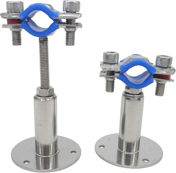 Stainless Steel Adjustable Pipe Clamp Bracket - Image 3