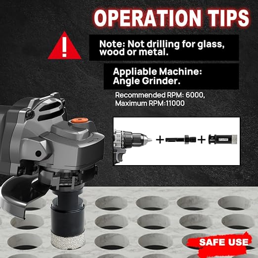 DT-DIATOOL Diamond Core Drill Bits Kit 8pcs/Set - Image 4
