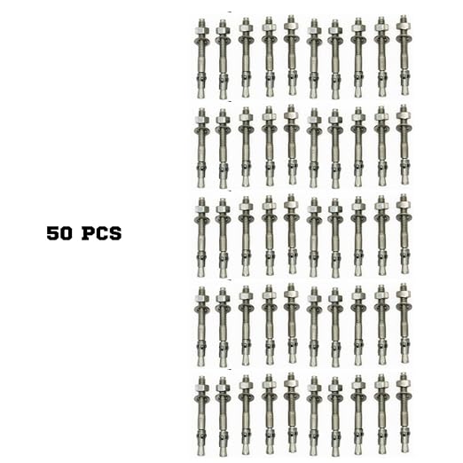 Mighty Fasteners Wedge Anchors – Heavy-Duty 304 Stainless Steel Expansion Bolts - Image 3