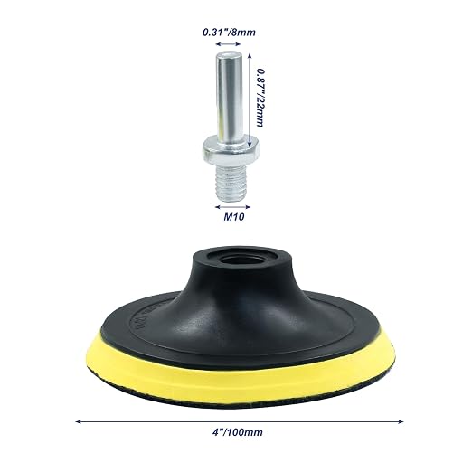 Luomorgo 4 Inch Hook & Loop Backing Pad Orbital Sander Polisher 2pcs | Sanding - Image 2