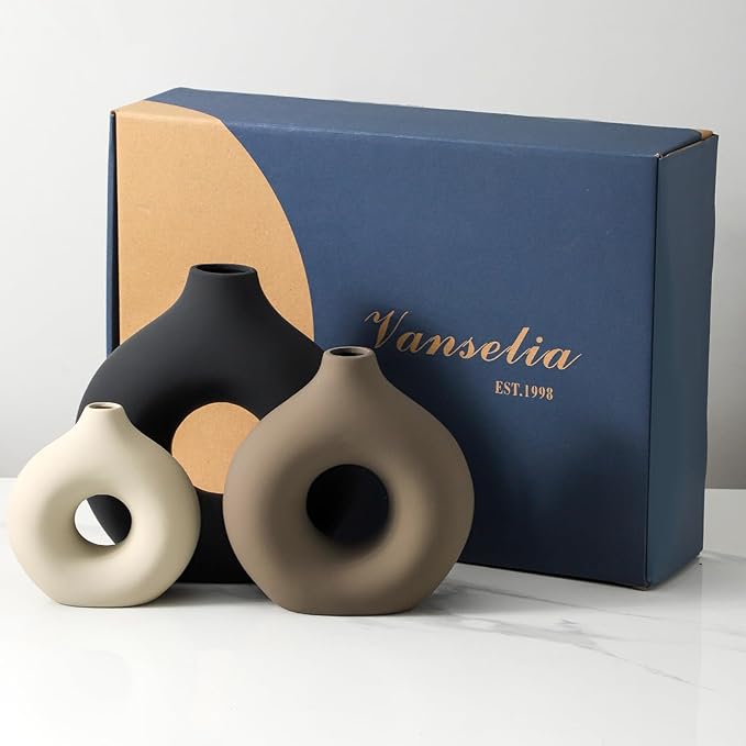 Vanselia Ceramic Vase Home Table Decor - Image 6