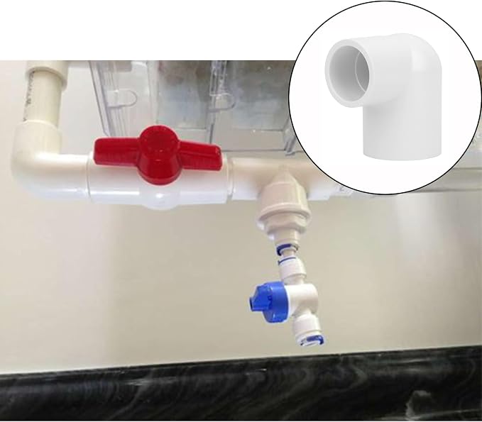 8Pack 1" x 3/4" PVC Increaser/Reducer 90 Degree Elbow PVC Pipe Fittings - Image 7