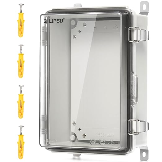 QILIPSU UL94-V0 Outdoor WiFi Enclosure 13.8"x9.9"x5.9" Waterproof Electrical by QILIPSU