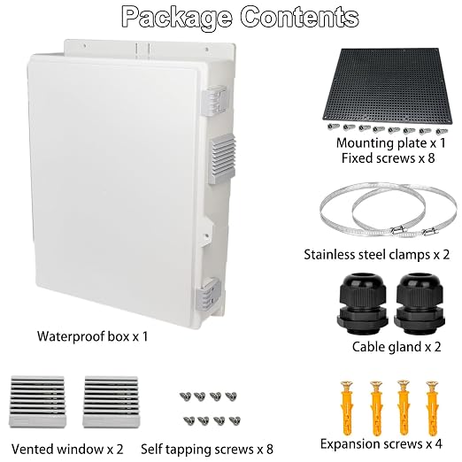 Outdoor Electrical Junction Box, Ventilation and Heat Dissipation ABS Plastic - Image 8
