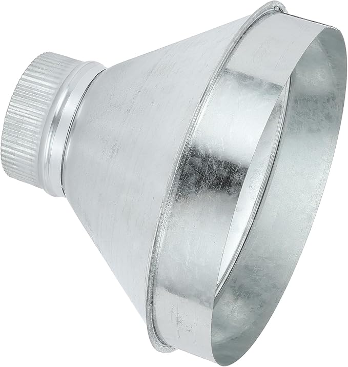 PATIKIL 10 Inch to 4 Inch Duct Reducer, Galvanized Steel Round Air Duct Reducer by PATIKIL