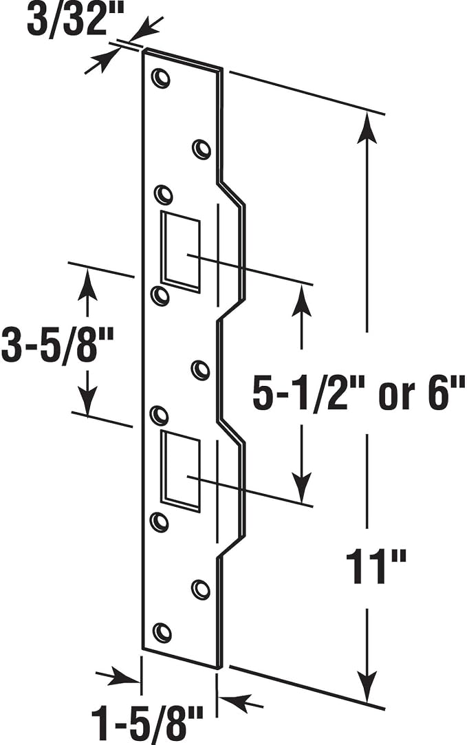 Prime-Line U 10538 Maximum Security Combination Door Strike, Classic Bronze | - Image 2