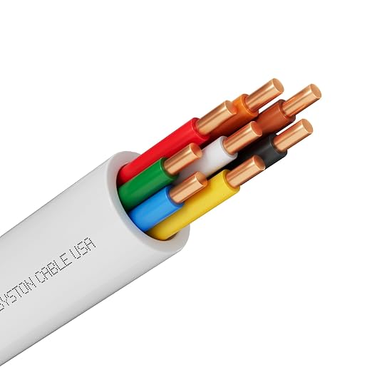 Syston 18/8 Thermostat HVAC Cable Wire, 100% Solid Copper, Riser/CL3R/CMR | 18 by SystonCableTechnology