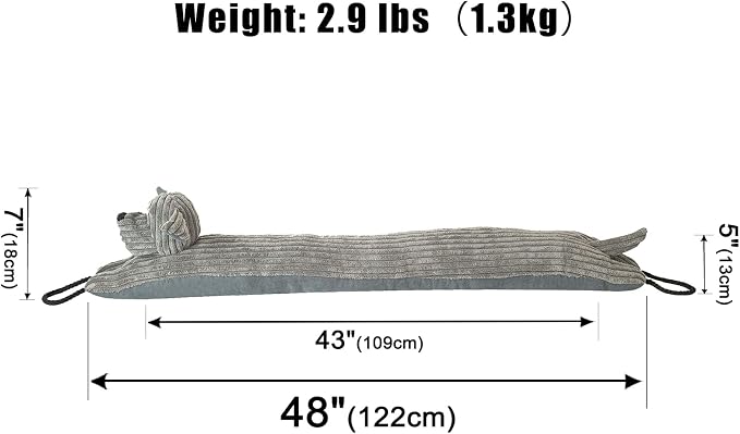 Under Door Draft Stopper Decorative Wind Stopper 48 inch - Image 2