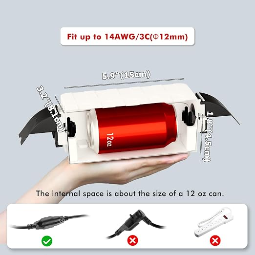 2 Pack IP55 Small Outdoor Electrical Box Waterproof, - Image 2