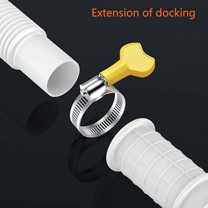 1. Fit Flexible Rubber AC Drain Hose Extension Leakproof Design - Image 3