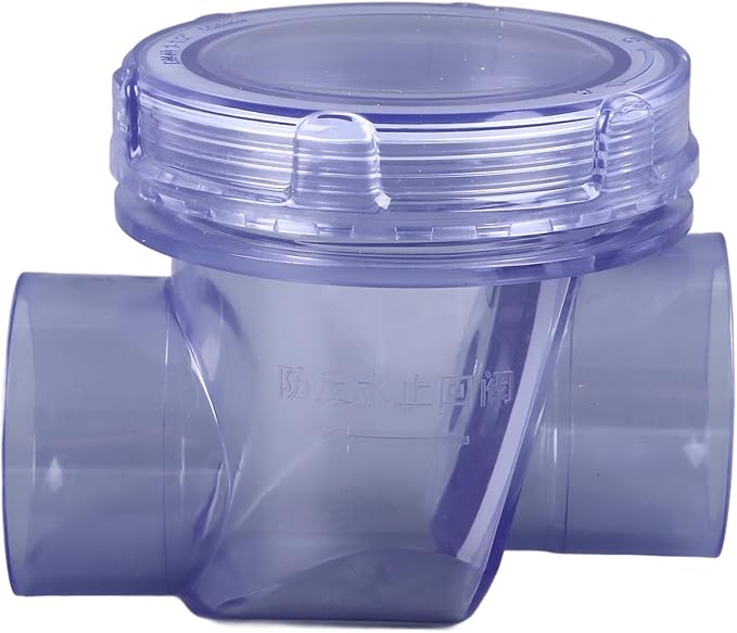 WALFRONT Check Valve Non Return Valve PVC Inline One Way Toilet Backwater - Image 8