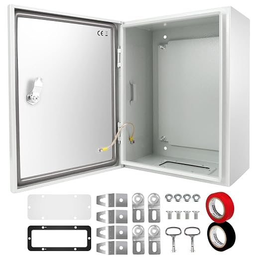 TOCRETOARE Outdoor Electrical Junction Box, Wall Mounted IP66 Waterproof & by TOCRETOARE