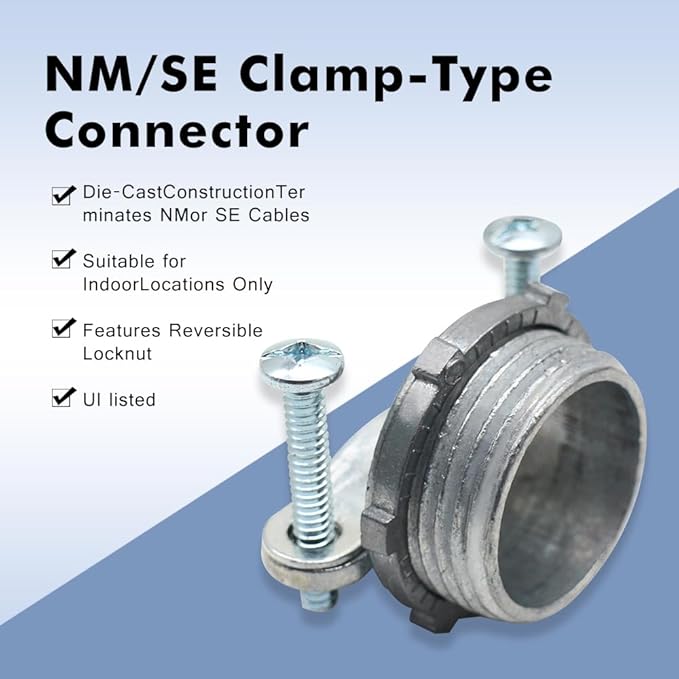 MAKERELE 24-Pack 3/4 Inch Clamp Type Cable Connectors - Image 4