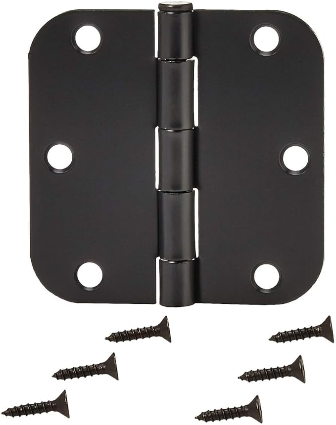 Amazon Basics Sturdy Rounded 5/8 Radius Interior Door Hinges - Image 3