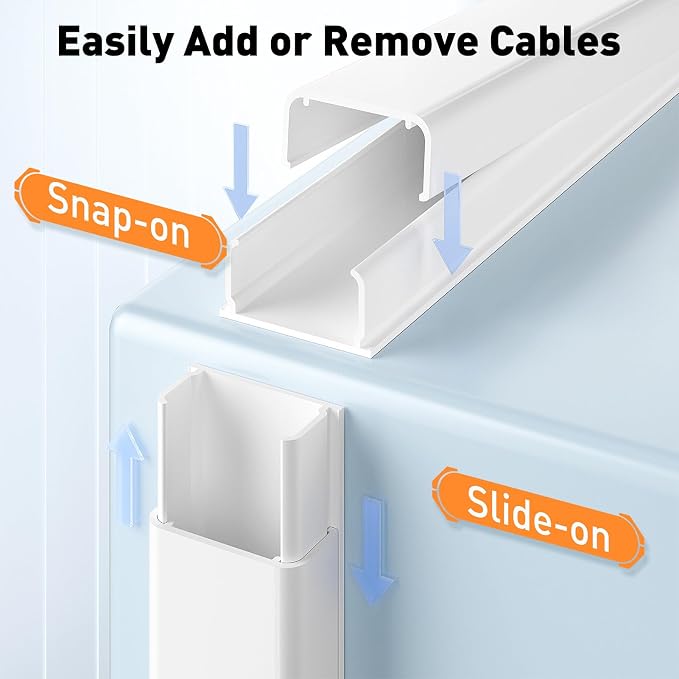 Delamu Cord Hider, 142in Cable Hider, Cord Covers - Image 4