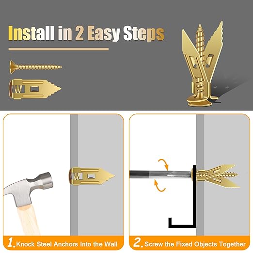 110Pcs Self Drilling Drywall Anchors - Image 3